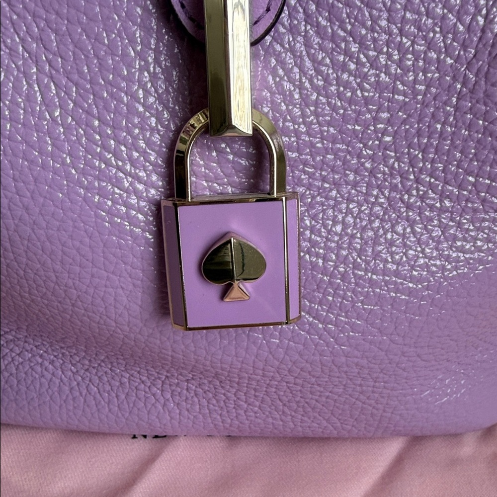 kate spade Lilac Pebbled Leather Top-Handle Satchel - Picture 3 of 8